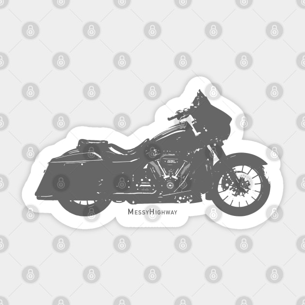 Harley CVO Street Glide 19, shadow Sticker by MessyHighway